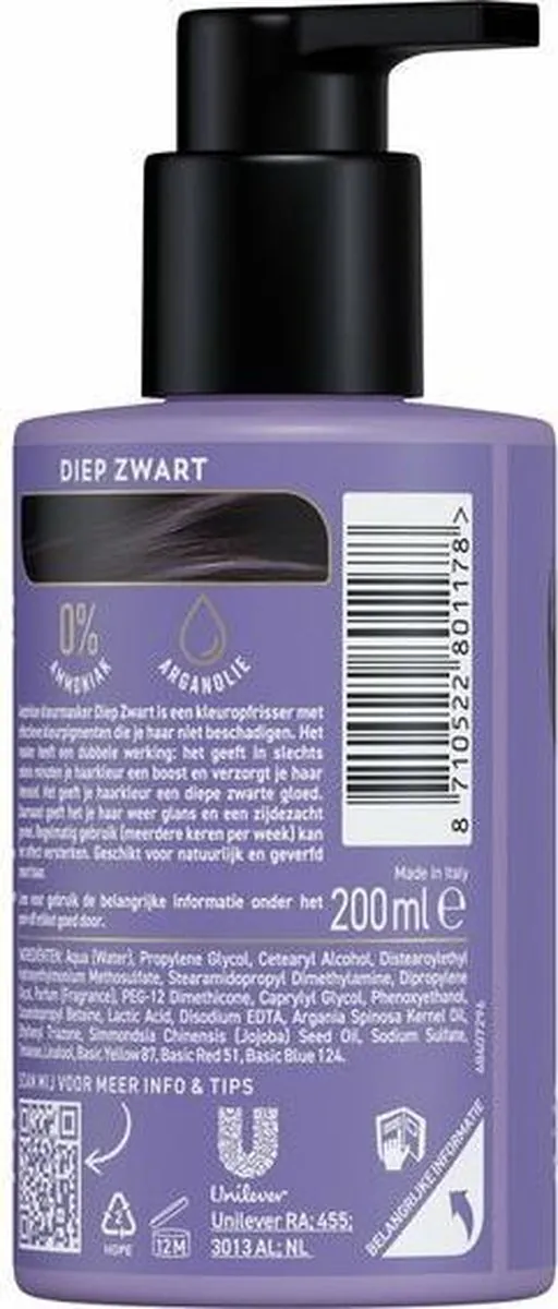 Andrélon Kleurmasker Diep Zwart 200ml