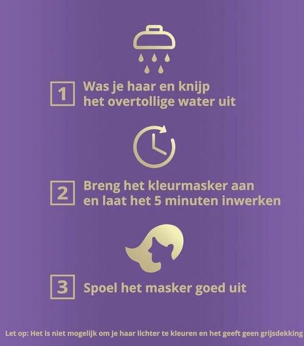 Andrélon Kleurmasker Diep Zwart 200ml