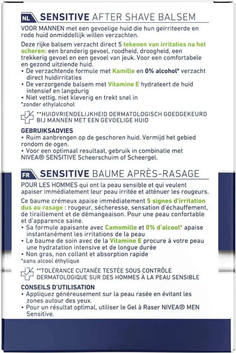 NIVEA After Shave Balsem Sensitive 18x100ml