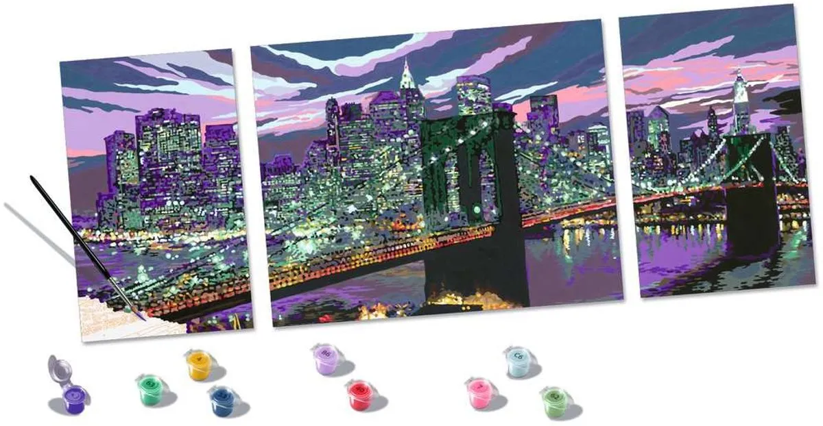 Ravensburger New York Skyline Schilderpakket - Hout Acryl