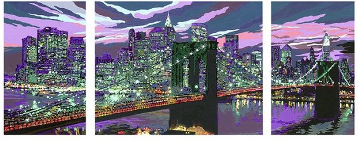 Ravensburger New York Skyline Schilderpakket - Hout Acryl