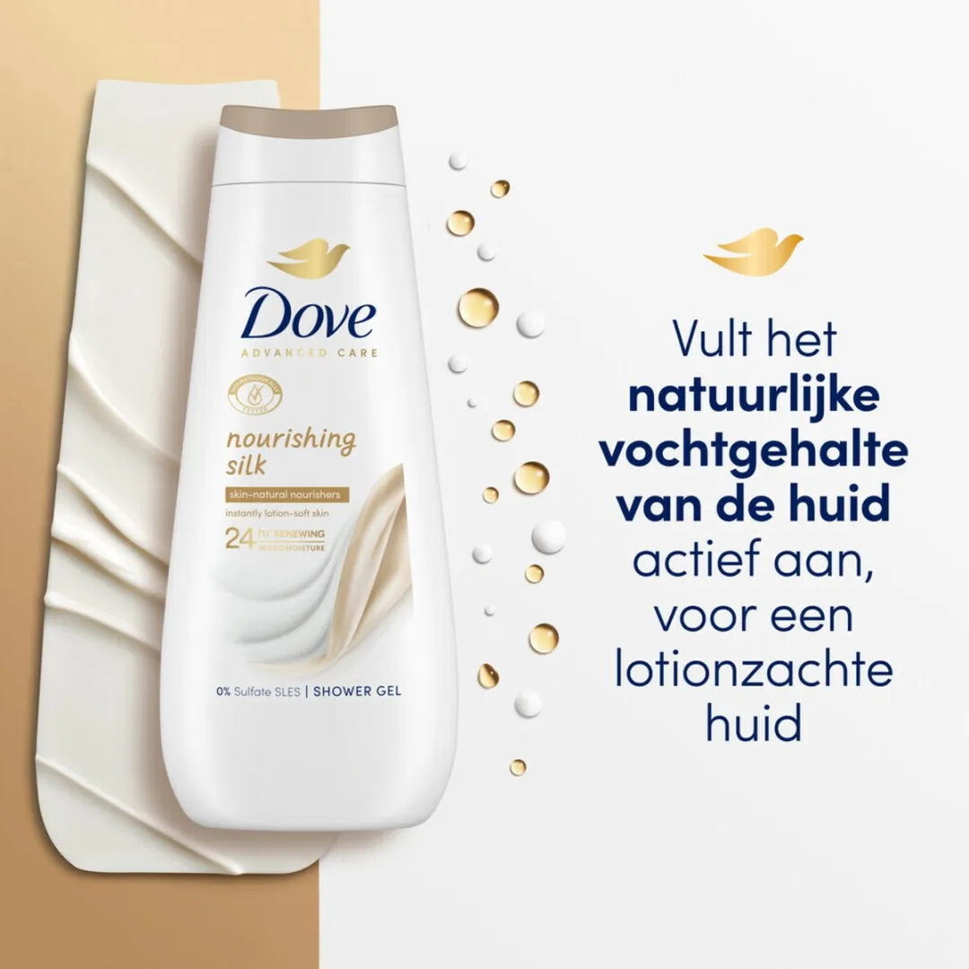 Dove Nourishing Silk Douchegel 600ml - afbeelding 6 van 6