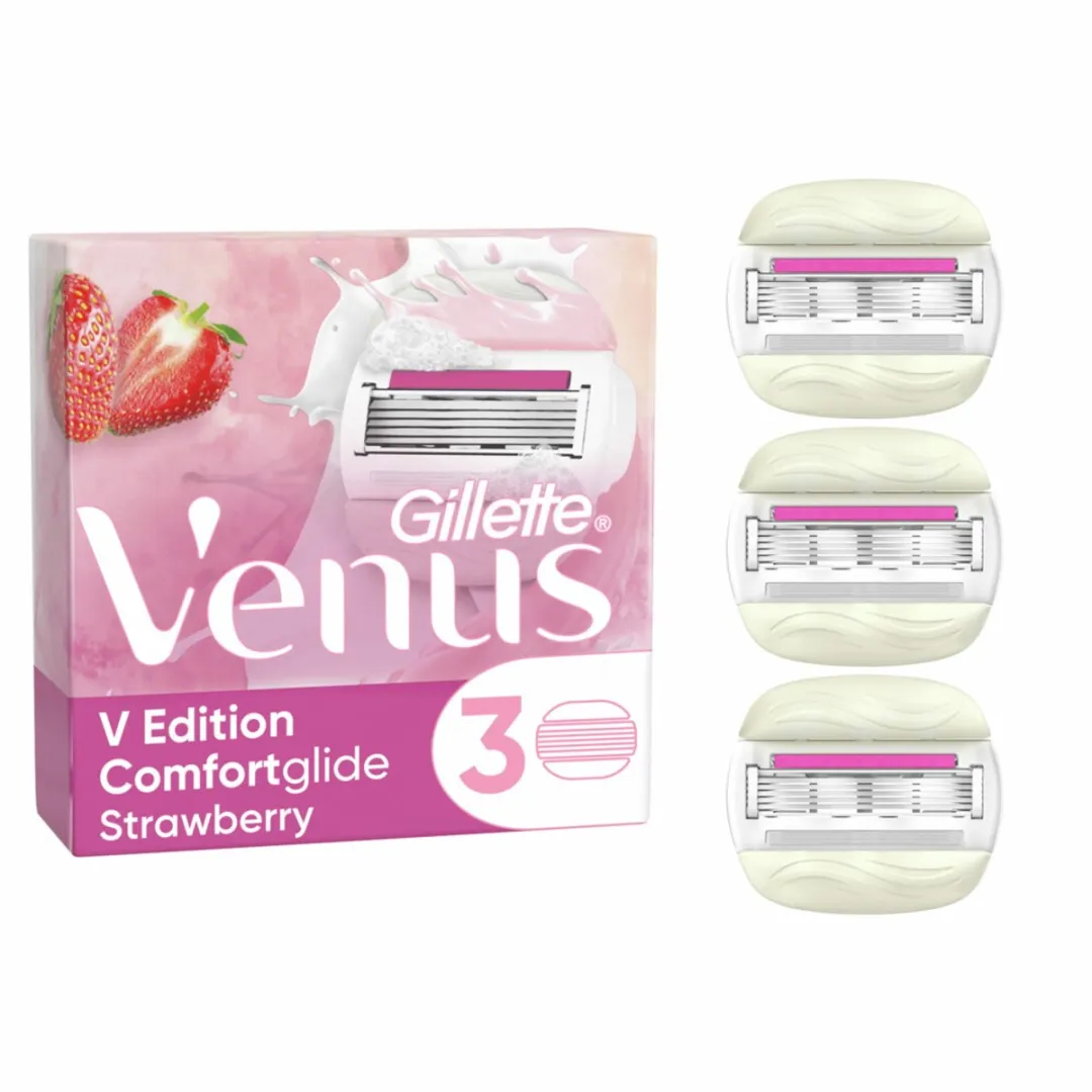 Gillette Venus Comfortglide Strawberry Scheermesjes - 5 Bladen - 3 Stuks
