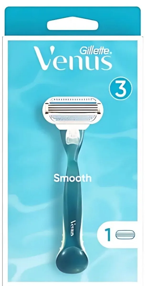 Gillette Venus Smooth Scheersysteem - 3 Bladen - Blauw