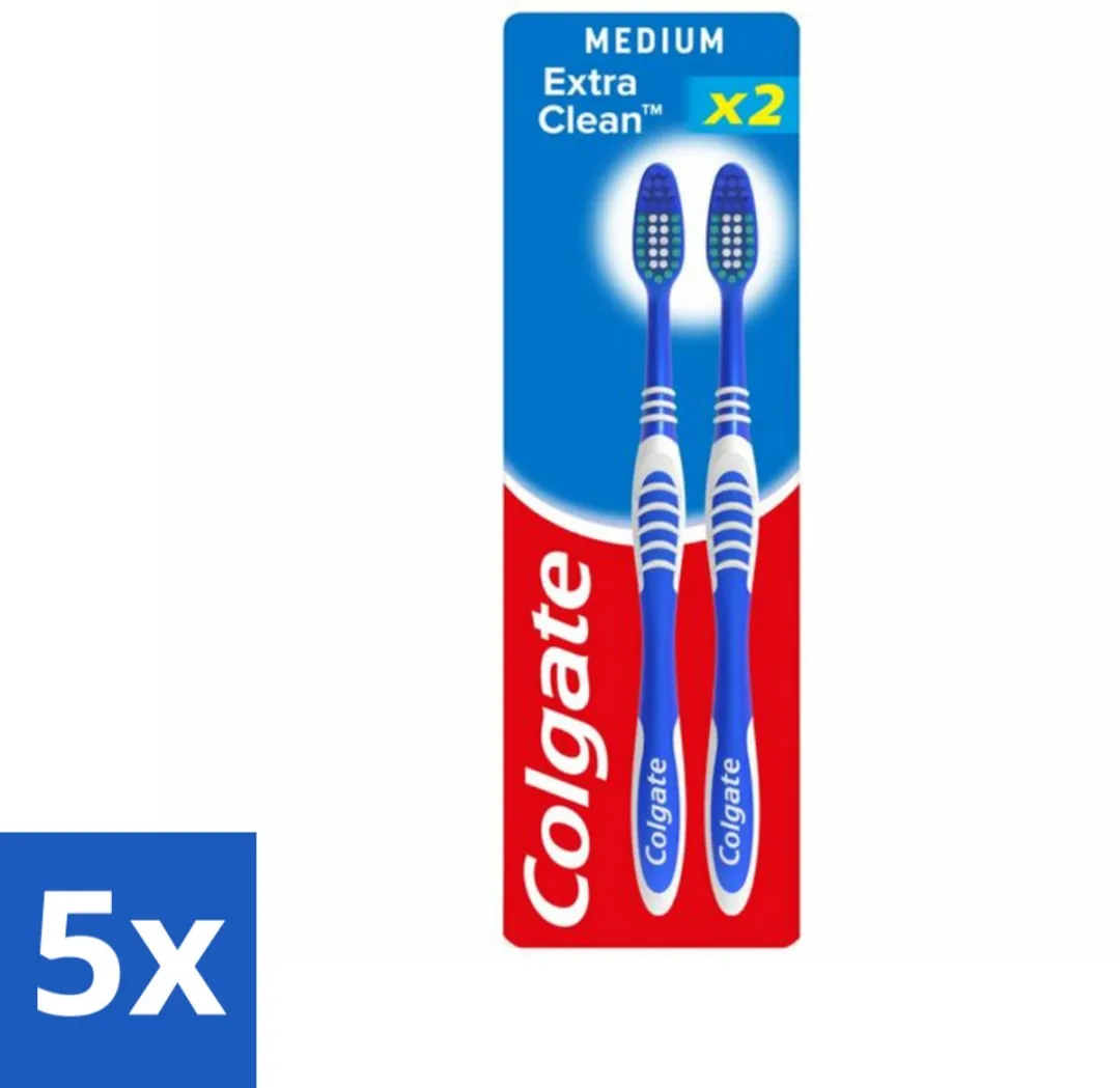 Colgate Extra Clean Duo Medium Tandenborstels