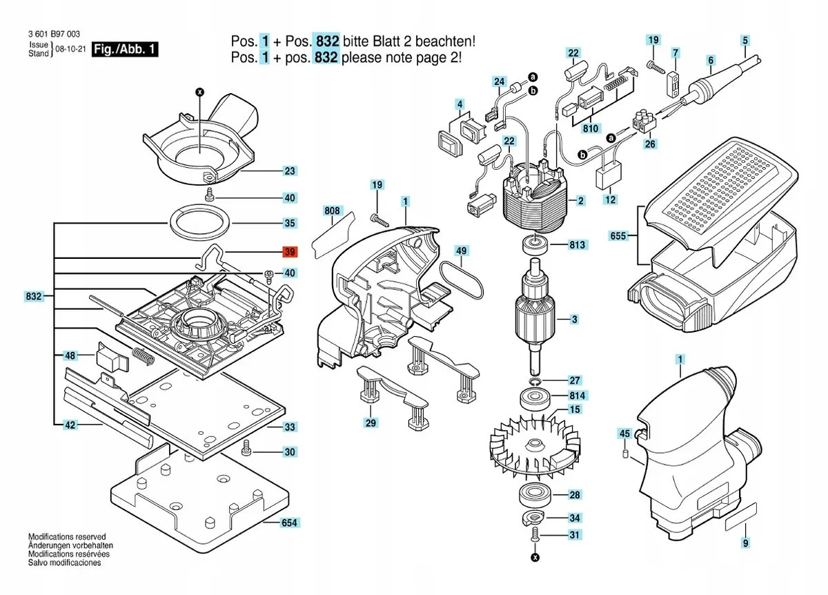Bosch Handvat GSS 140 A 2610925983 - afbeelding 2 van 2