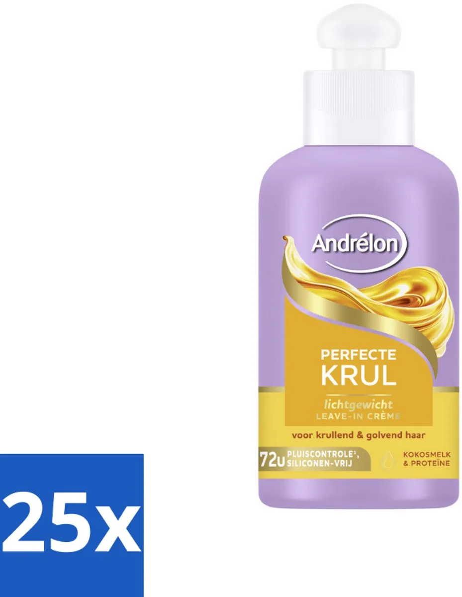 Andrélon Perfecte Krul Leave-In Crème 200ml - 25 Stuks