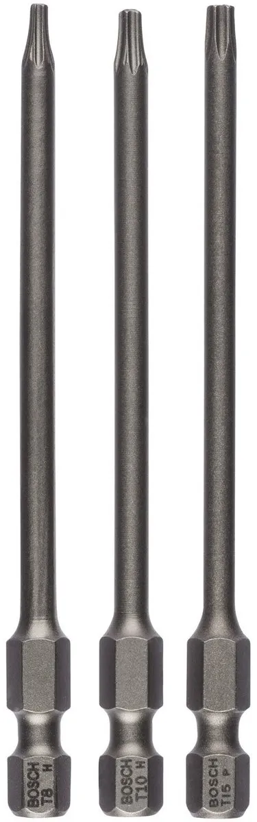 Bosch BITSETXH-TORS/T8.T10.T15/89MM 3-delig Extra Hard Torx Bitpack