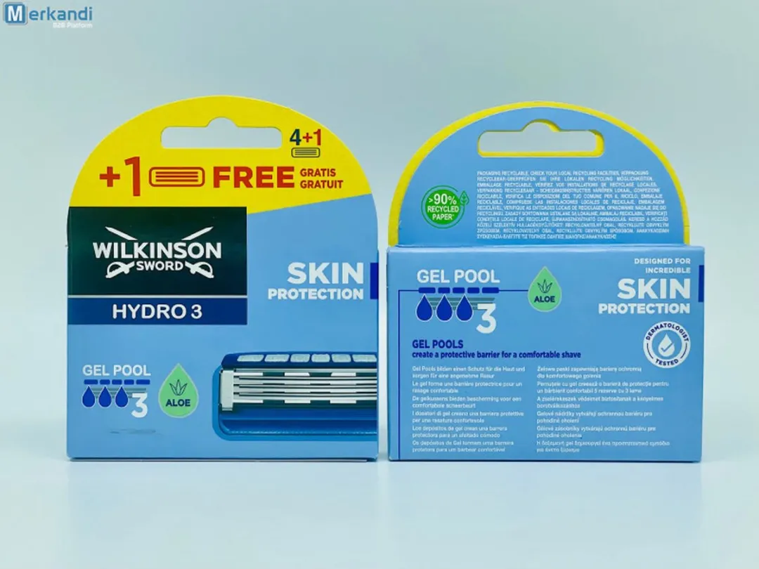 Wilkinson Sword Hydro 3 Skin Protection Scheermesjes - 5 Stuks - Blauw
