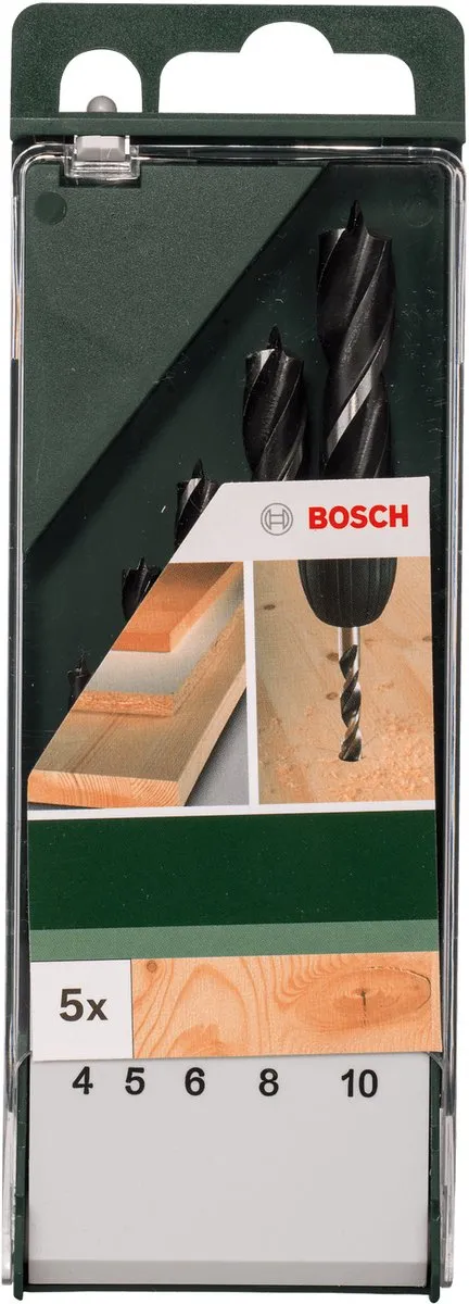 Bosch Houtspiraalborenset 5-delig - 4,0-10,0mm - afbeelding 6 van 6