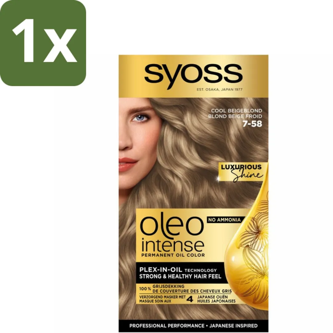 SYOSS Oleo Intense 7-58 Cool Beige Blond Haarverf