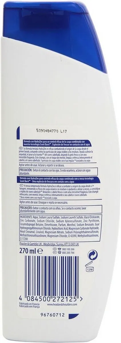 Head & Shoulders Menthol Fresh Shampoo 270ml