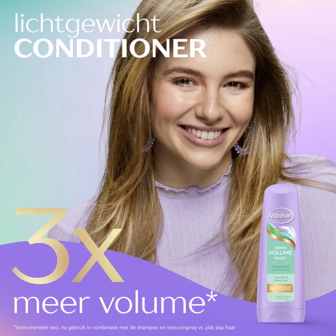 Andrélon Kokos Volume Boost Conditioner 200ml - 5 Stuks