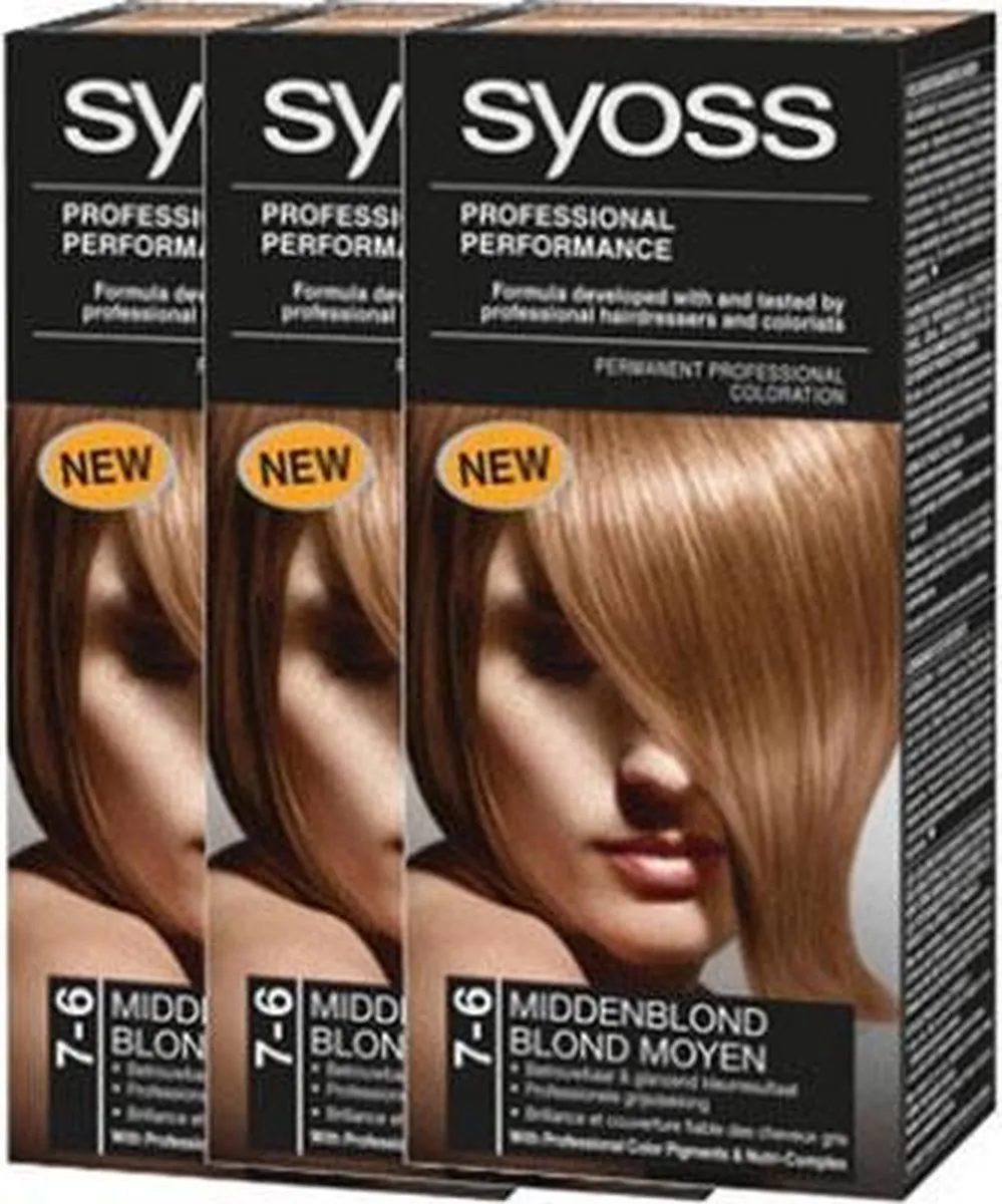 SYOSS Haarverf 7.6 Middenblond 345ml