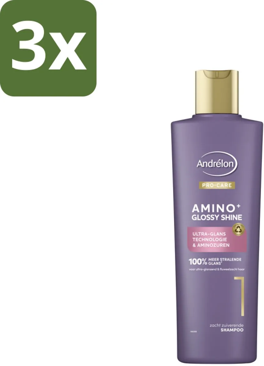 Andrélon Pro Care Amino+ Glossy Shine Shampoo 250ml