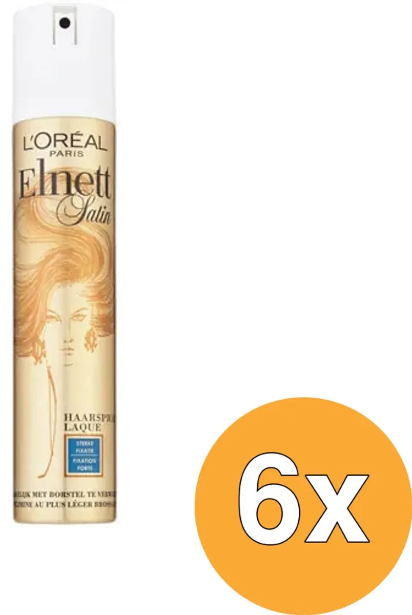 L'Oréal Paris Elnett Satin Haarlak - 6x200ml