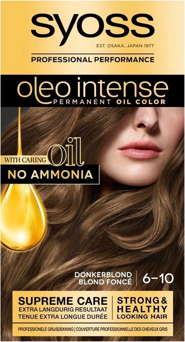 SYOSS Oleo Intense Haarverf 6-10 Donkerblond - 12 Stuks
