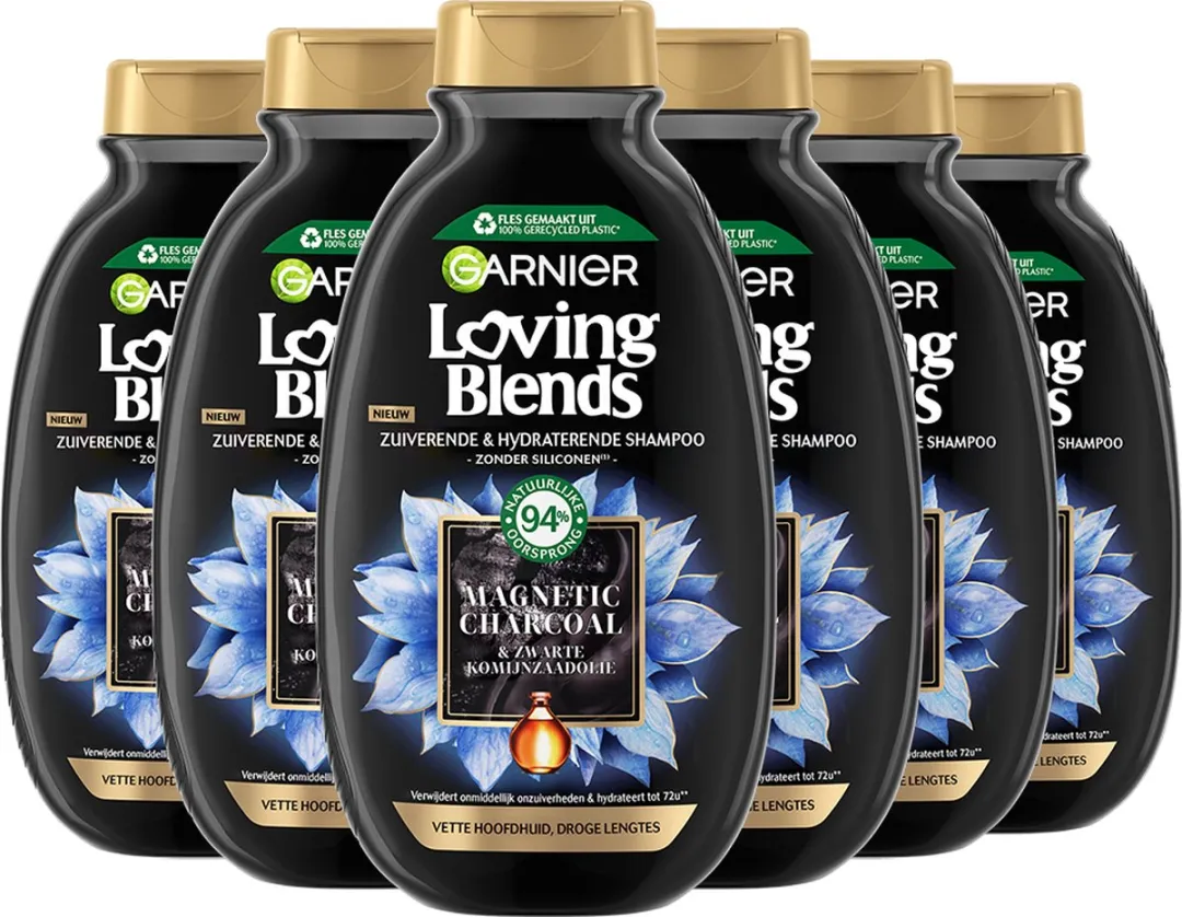 Garnier Loving Blends Magnetic Charcoal Shampoo