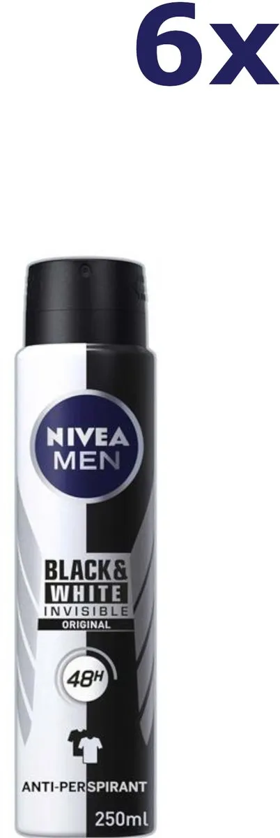 NIVEA Men Black & White Invisible Deo Spray 250ml