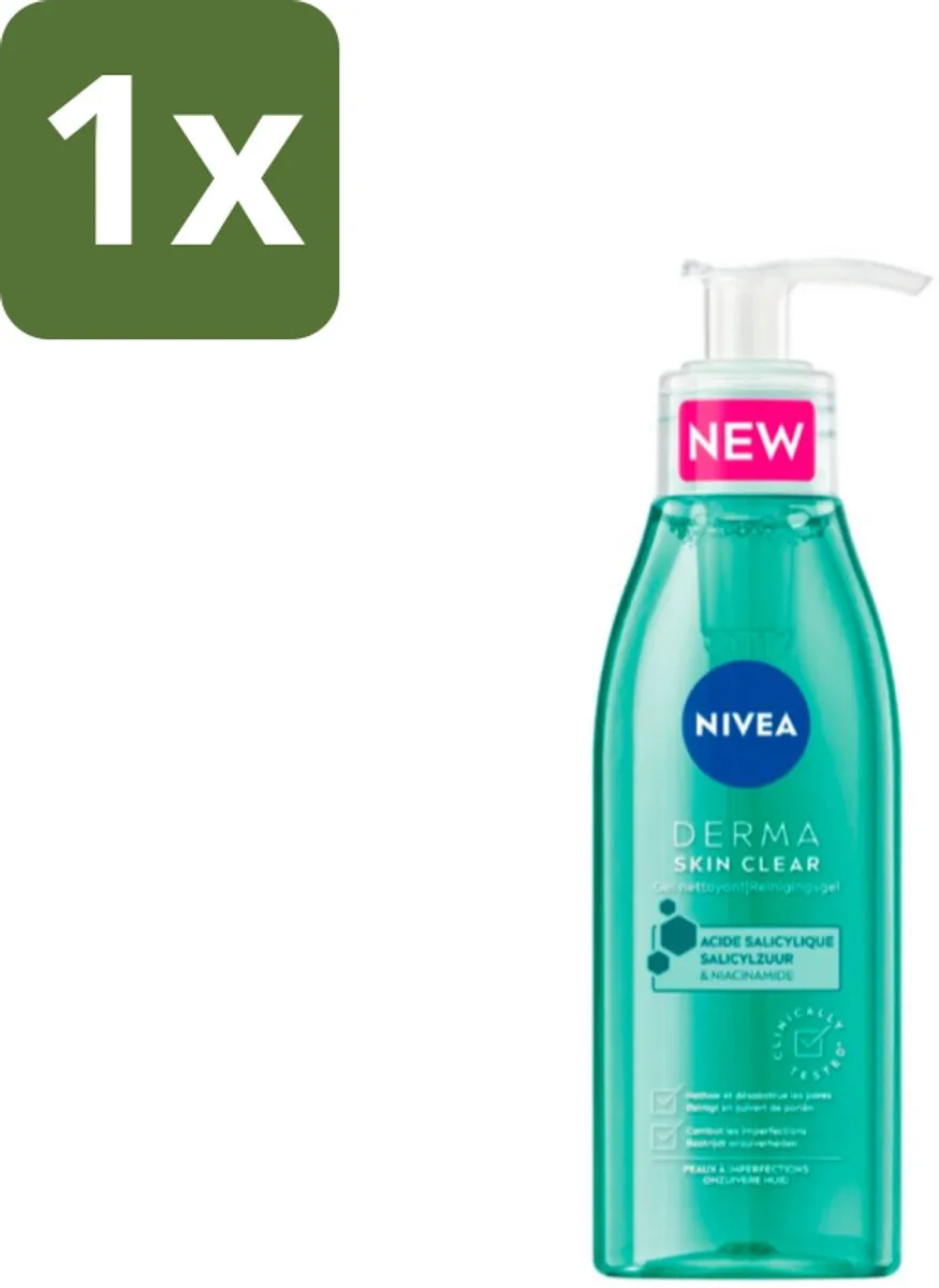 NIVEA DERMA Huidzuiver Reinigingsgel 150ml