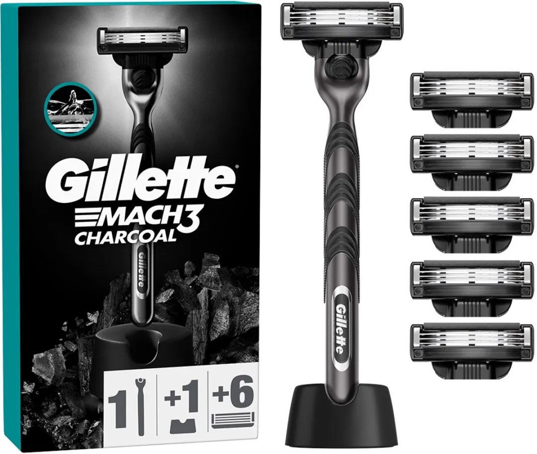 Gillette Mach3 Scheerhouder + 6 Mesjes