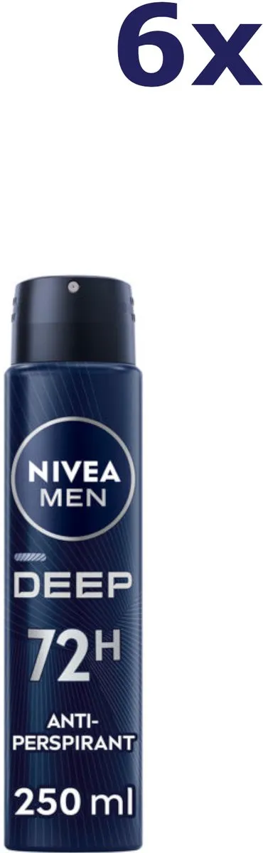 NIVEA Men Deep Dry & Clean Feel Deo Spray 250ml