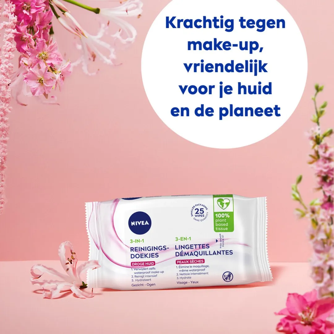 NIVEA Verzachtende Reinigingsdoekjes - 25 Stuks