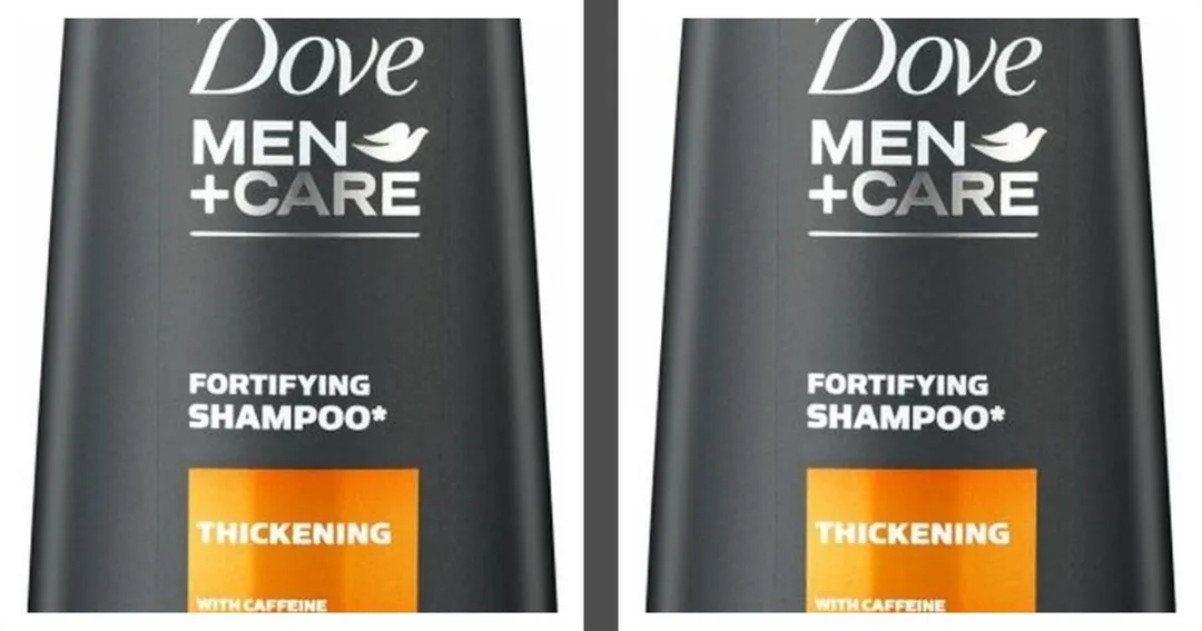 Dove Men+Care Thick Shampoo - 2x250ml