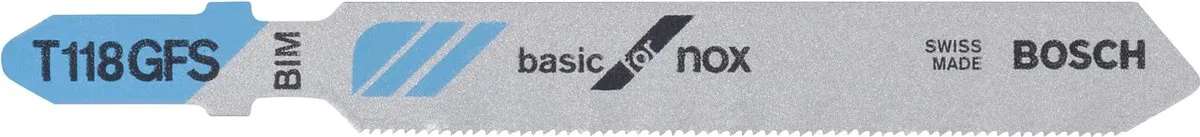 Bosch Decoupeerzaagblad T 118 GFS Basic for Inox - 3 Stuks