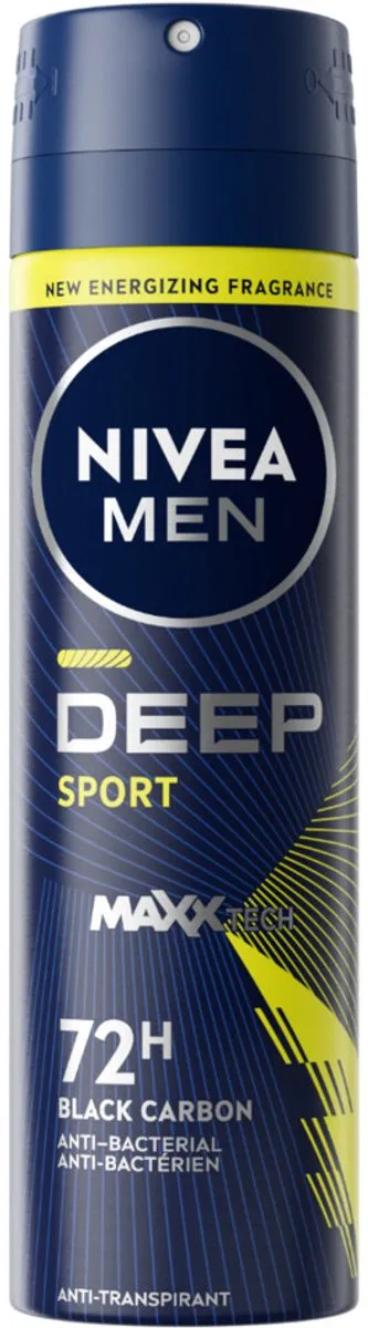 NIVEA MEN Deep Sport Deodorant Spray 300ml - 2 Stuks