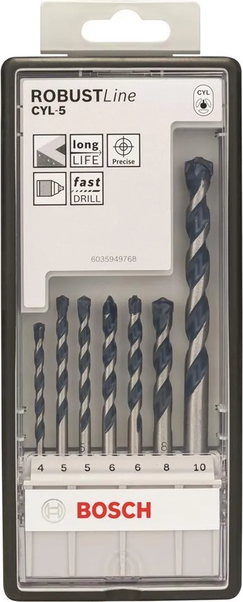 Bosch Robust Line CYL-5 Betonborenset 7-delig