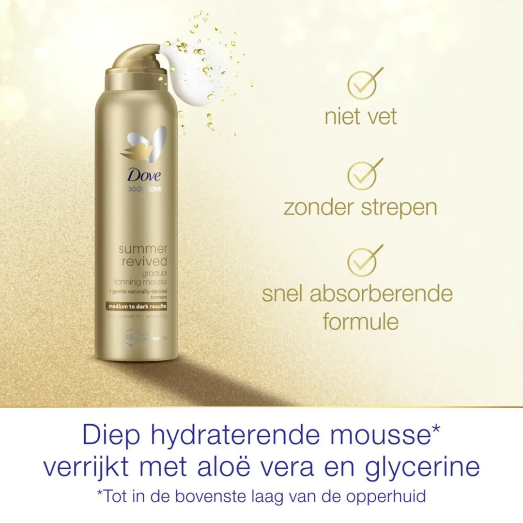 Dove Bodymousse DermaSpa Medium-Dark 6 Stuks - 150ml