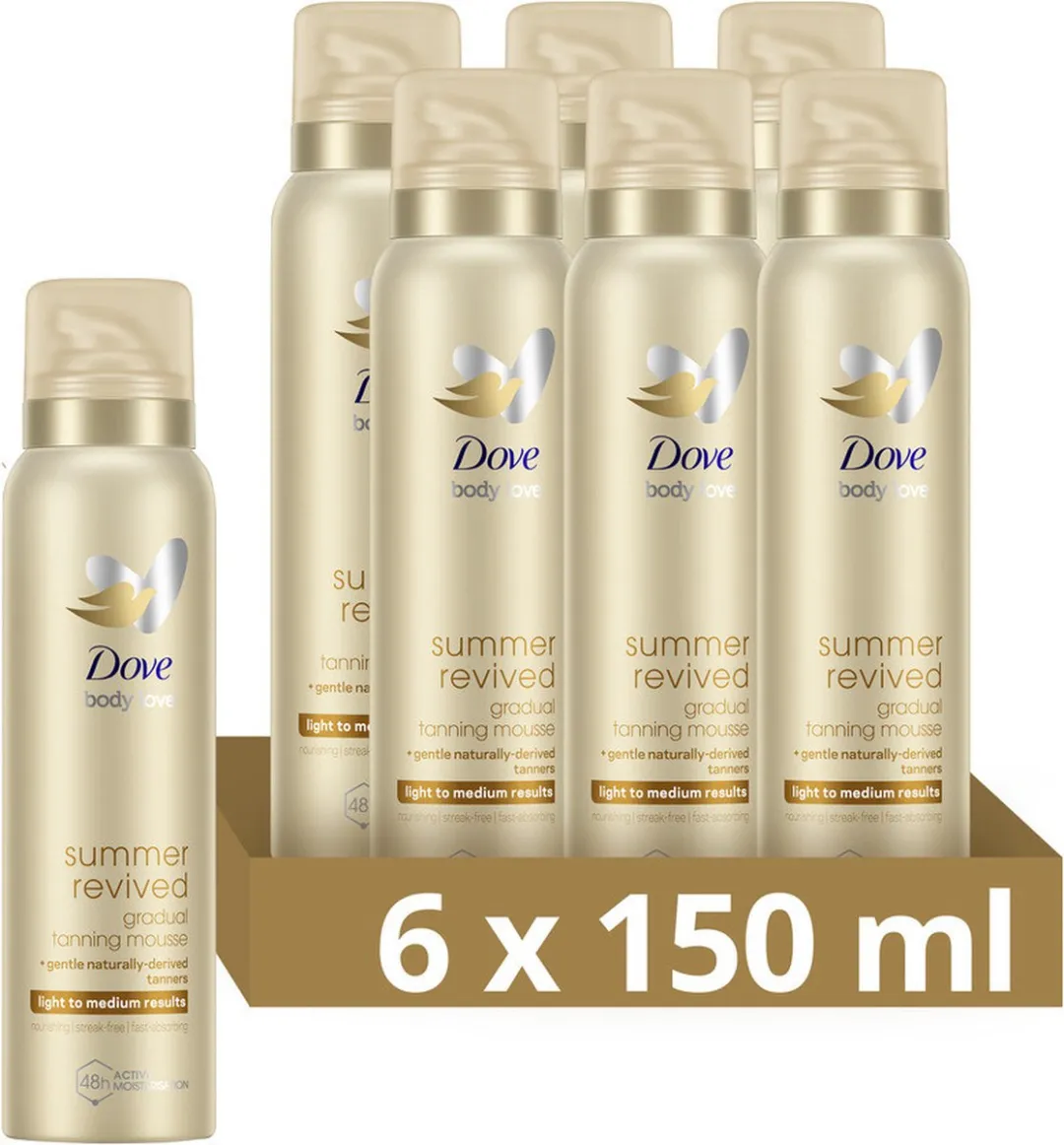 Dove Bodymousse DermaSpa Medium-Dark 6 Stuks - 150ml