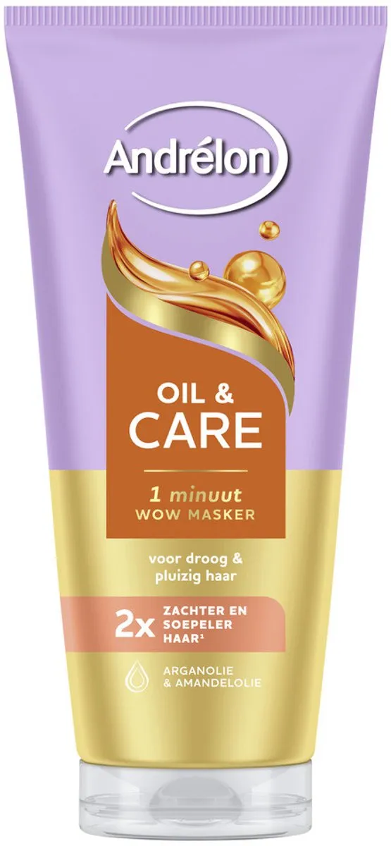 Andrélon Oil & Care 1 Minuut WOW Haarmasker - 2x180ml