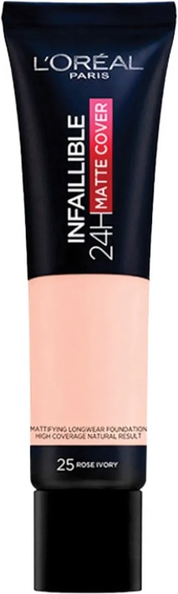 L'Oréal Paris Infaillible 24H Matte Cover Foundation 25 Rose Ivory - 30ml