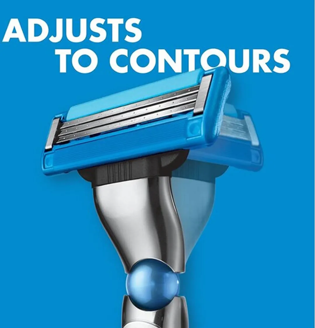 Gillette Mach3 Turbo Scheermesjes 60 Stuks - Blauw
