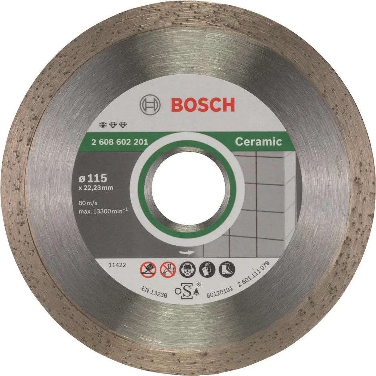 Bosch Diamantdoorslijpschijf Standard 115mm - Keramiek
