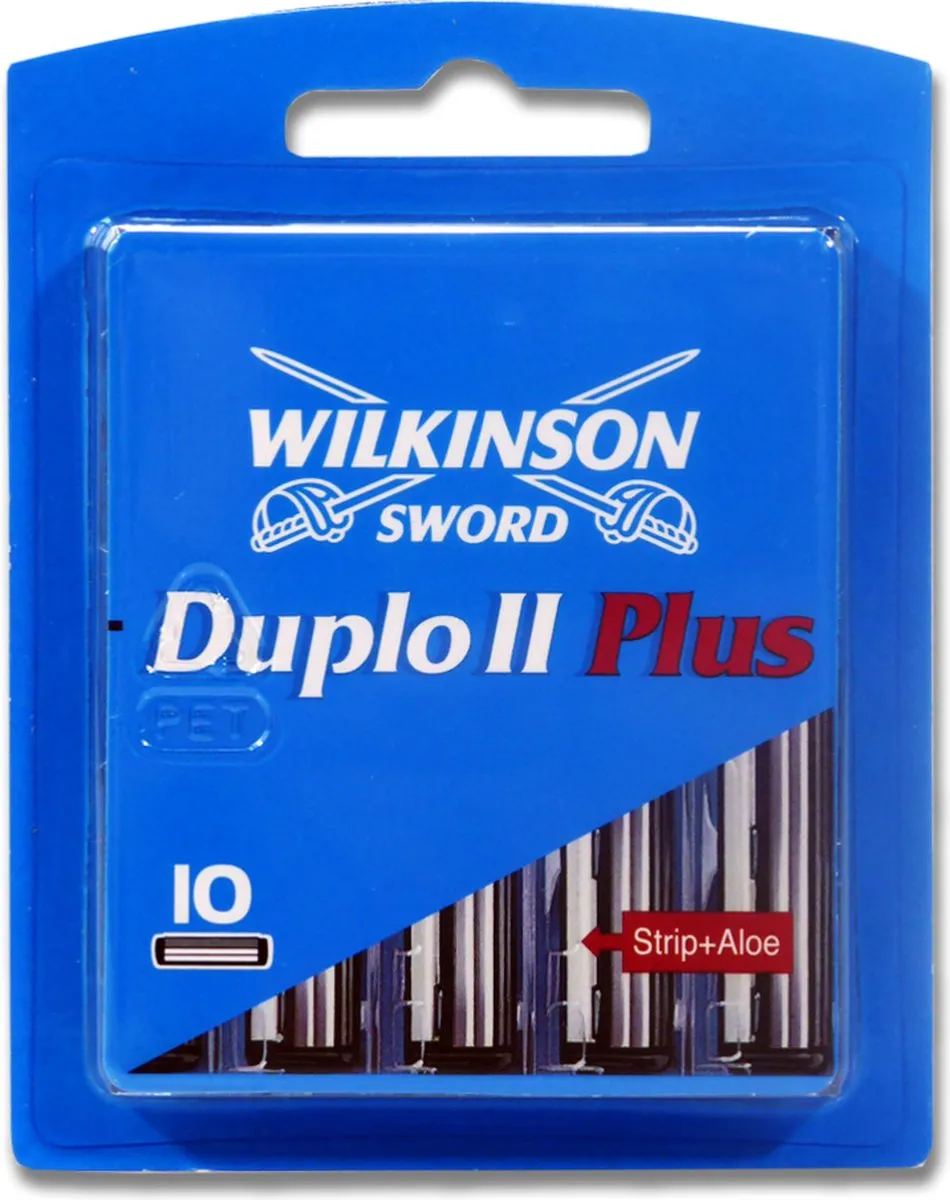 Wilkinson Sword Duplo II Plus Scheermesjes 10 Stuks