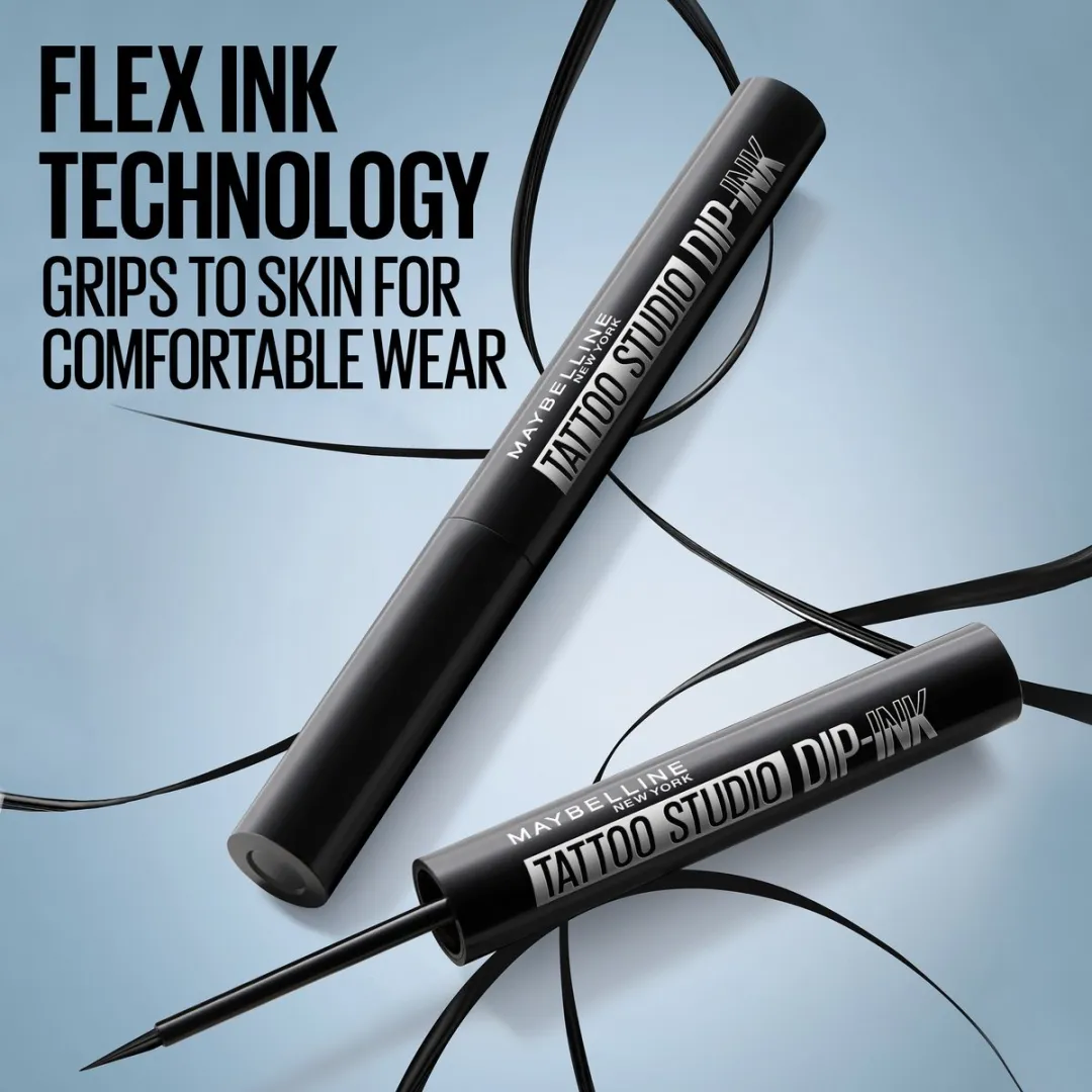 Maybelline New York Tattoo Liner Dip-Ink Liquid Eyeliner 3.5ml - BLACK TRACK