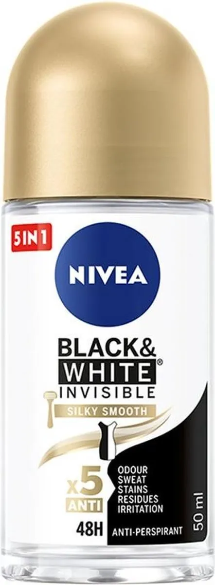 NIVEA Black&White Invisible Silky Smooth Antitranspirant 50ml