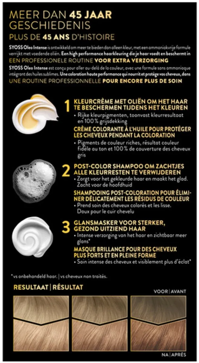 SYOSS Oleo Intense Haarverf 8-68 Vanilla Blond - 3 Stuks
