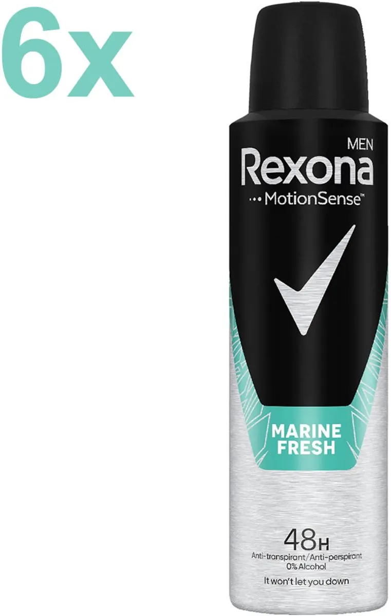 Rexona Men Marine Fresh Deo 6x150ml