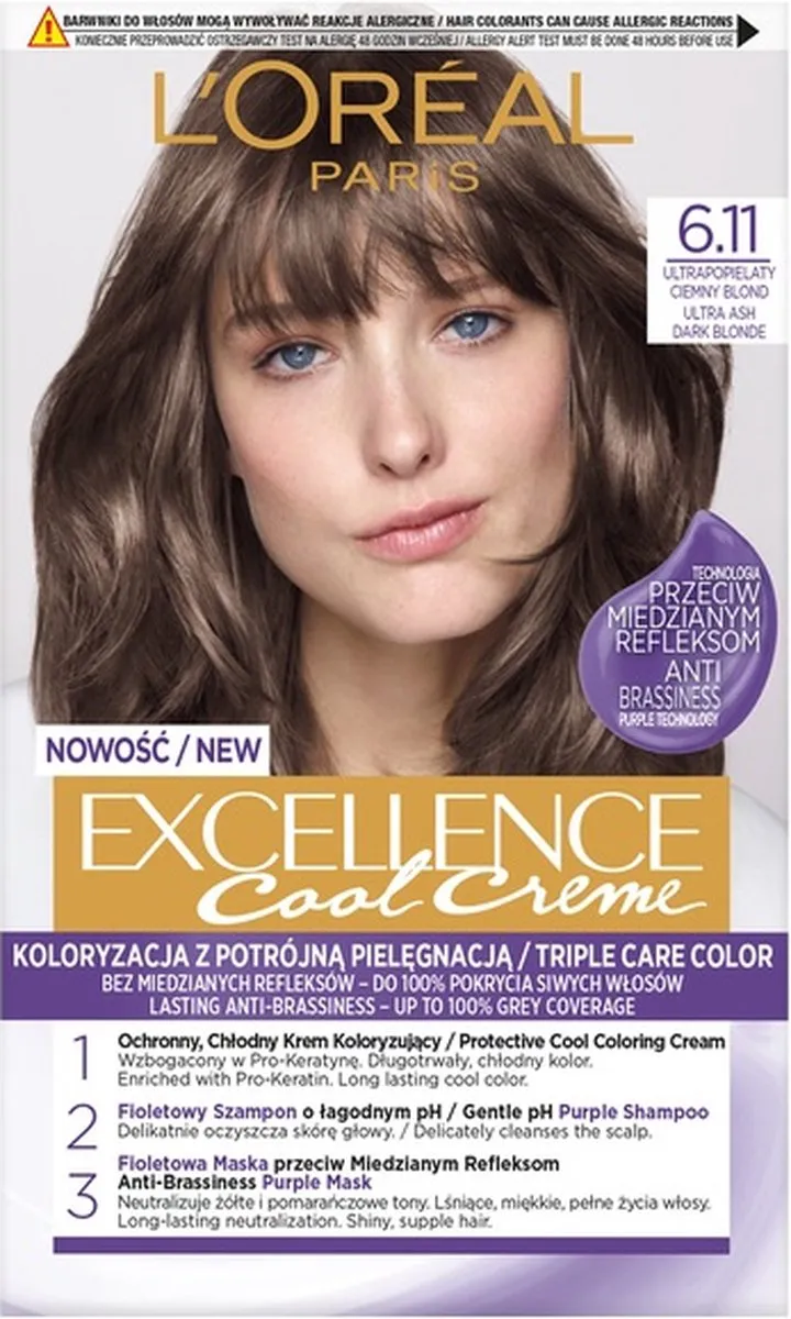 L'Oréal Paris Excellence Cool Creme Haarverf 6.11