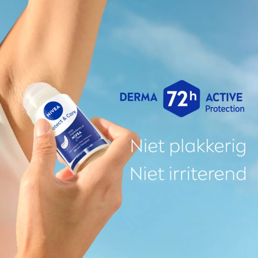 NIVEA Protect & Care Deo Roller Gevoelige Huid 300ml - 6x50ml