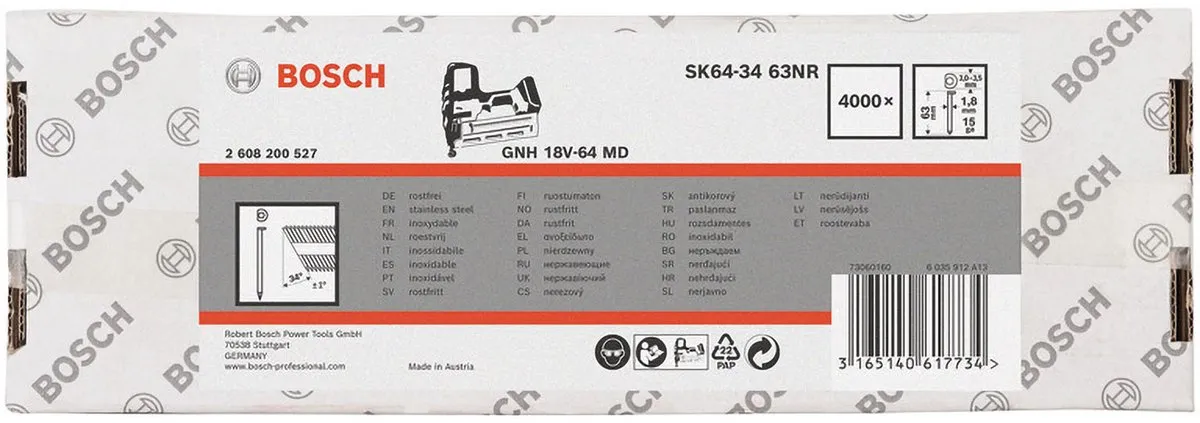 Bosch SPIJKER GSK 64-34 63 NR Nagels