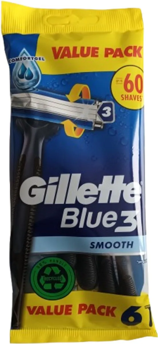 Gillette Blue3 Smooth Wegwerpscheermesjes