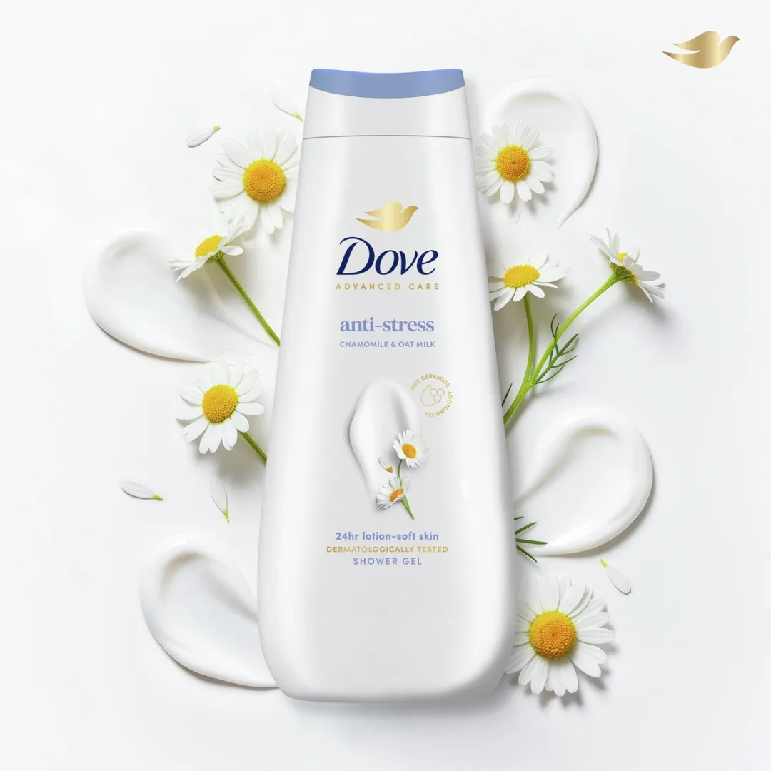 Dove Anti-Stress Douchegel - 6x400ml - afbeelding 3 van 6