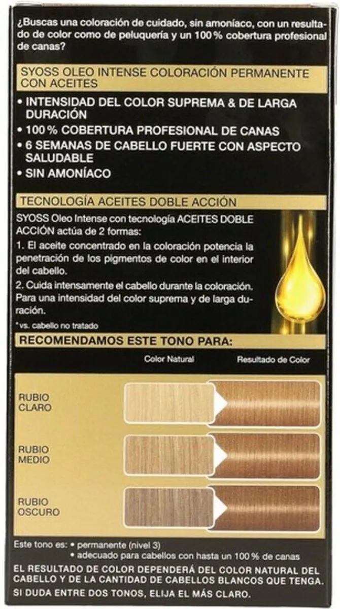 Syoss Permanent Haarkleur Lichtblond N7.10 500ml