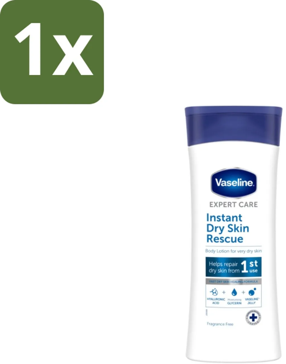 Vaseline – Bodylotion – Expert Care Instant Dry Skin Rescue – 400 ml - 1 stuk