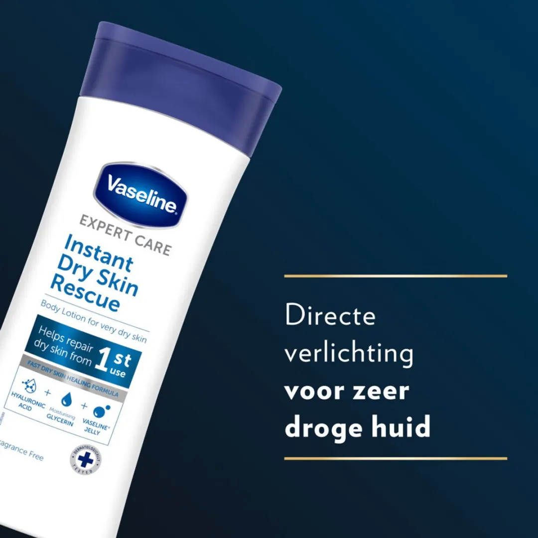 Vaseline – Bodylotion – Expert Care Instant Dry Skin Rescue – 400 ml - 1 stuk